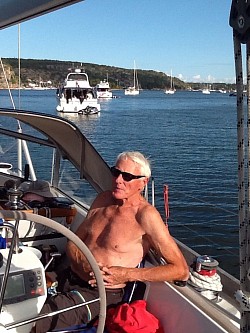 Skipper Jon Erik relaxes
