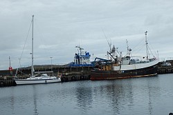 In Whalsey harbour at high tide