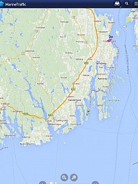 Marine traffic followed us home