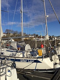 Siller Lass in Åsgårdstrand, her home marina