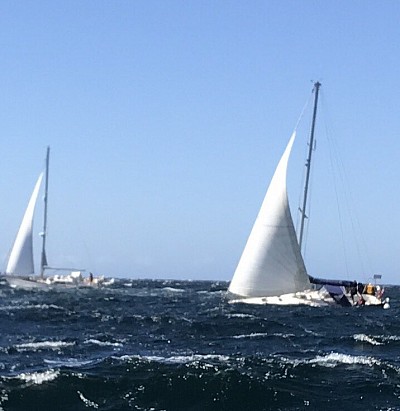 Hugh seas on the way to Malmøn