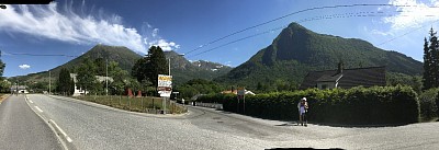 The view AS you walk up to the Barony