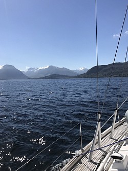 Some of the mountains around the fjords