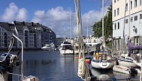 Brosund in Ålesund on a fine evening