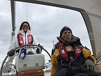 Asta, enjoying life aboard